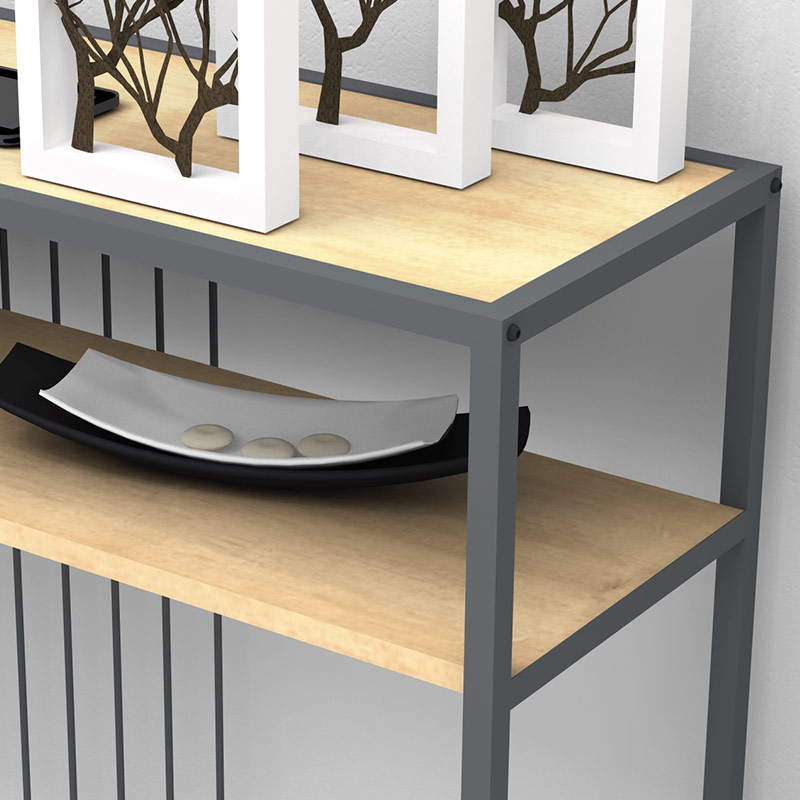 Κονσόλα Kary Megapap χρώμα φυσικό οξιάς 120x33x90εκ.