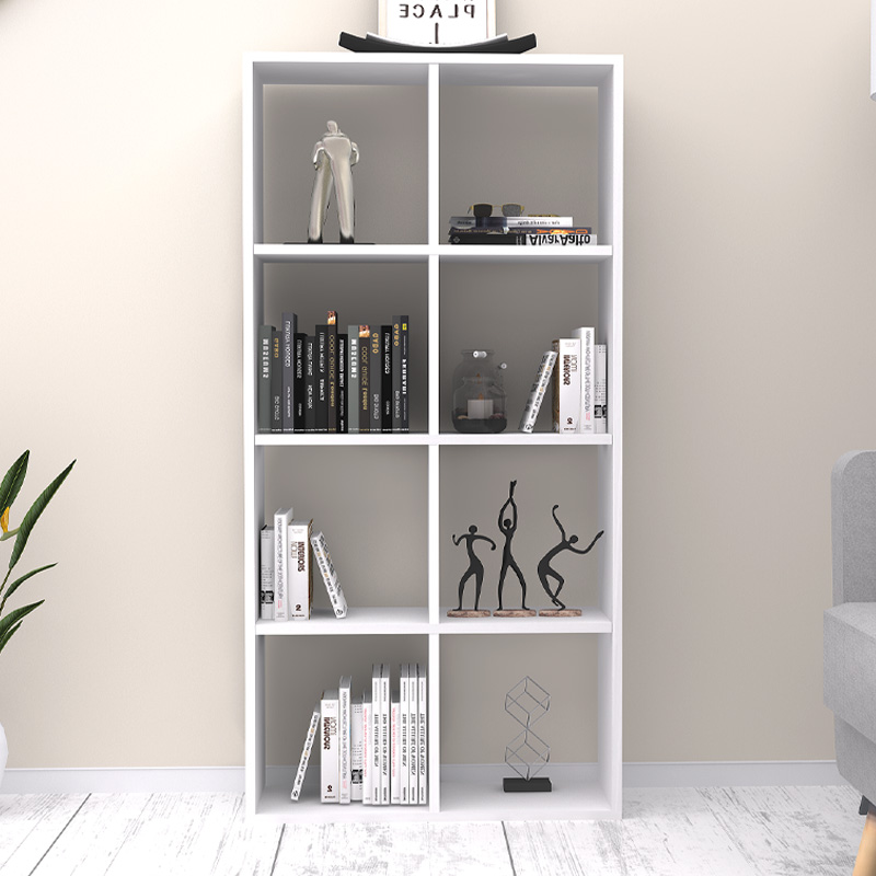Βιβλιοθήκη Anser Megapap χρώμα λευκό 69,8x29x142εκ. Βιβλιοθήκη Anser Megapap χρώμα λευκό 69,8x29x142εκ.