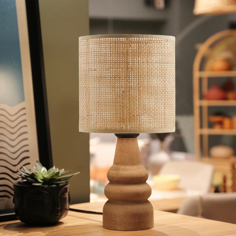 Φωτιστικό επιτραπέζιο Tino Megapap E27 pe rattan – ξύλο χρώμα φυσικό Ø15×32εκ. Φωτιστικό επιτραπέζιο Tino Megapap E27 pe rattan – ξύλο χρώμα φυσικό Ø15×32εκ.