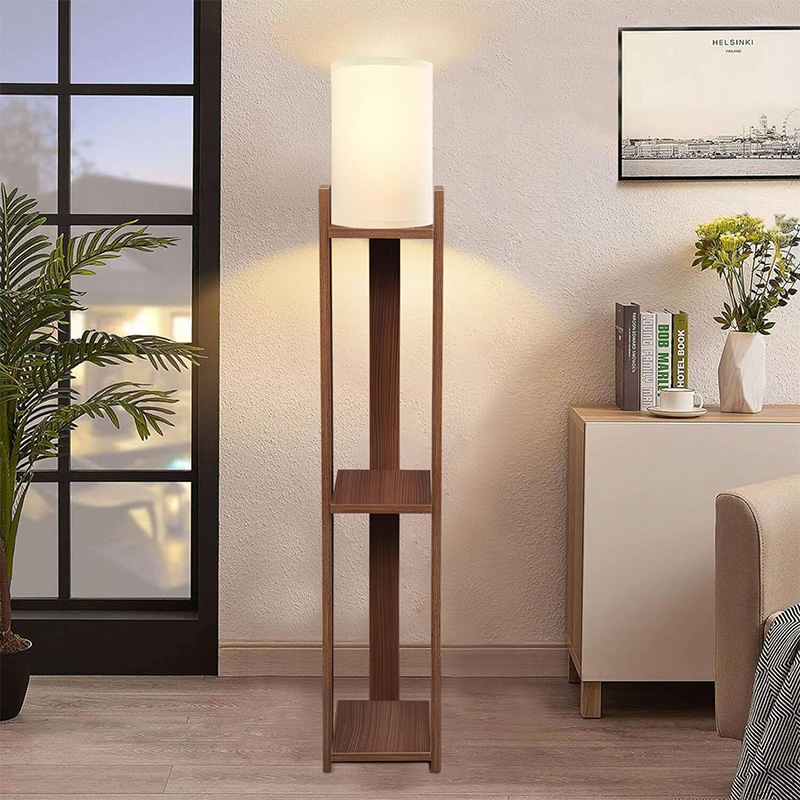 Φωτιστικό δαπέδου Verma I Megapap E27 Mdf/ύφασμα Pvc χρώμα καρυδί – κρεμ 18,5×18,5×142εκ. Φωτιστικό δαπέδου Verma I Megapap E27 Mdf/ύφασμα Pvc χρώμα καρυδί – κρεμ 18,5×18,5×142εκ.