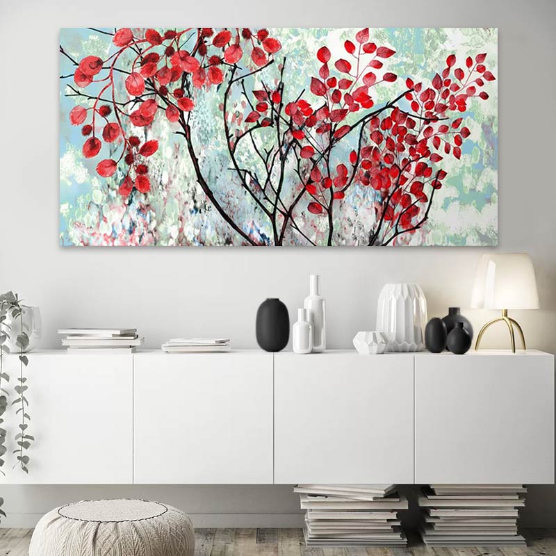 Πίνακας σε καμβά “Red Leaves” Megapap ψηφιακής εκτύπωσης 140x70x3εκ. Πίνακας σε καμβά “Red Leaves” Megapap ψηφιακής εκτύπωσης 140x70x3εκ.