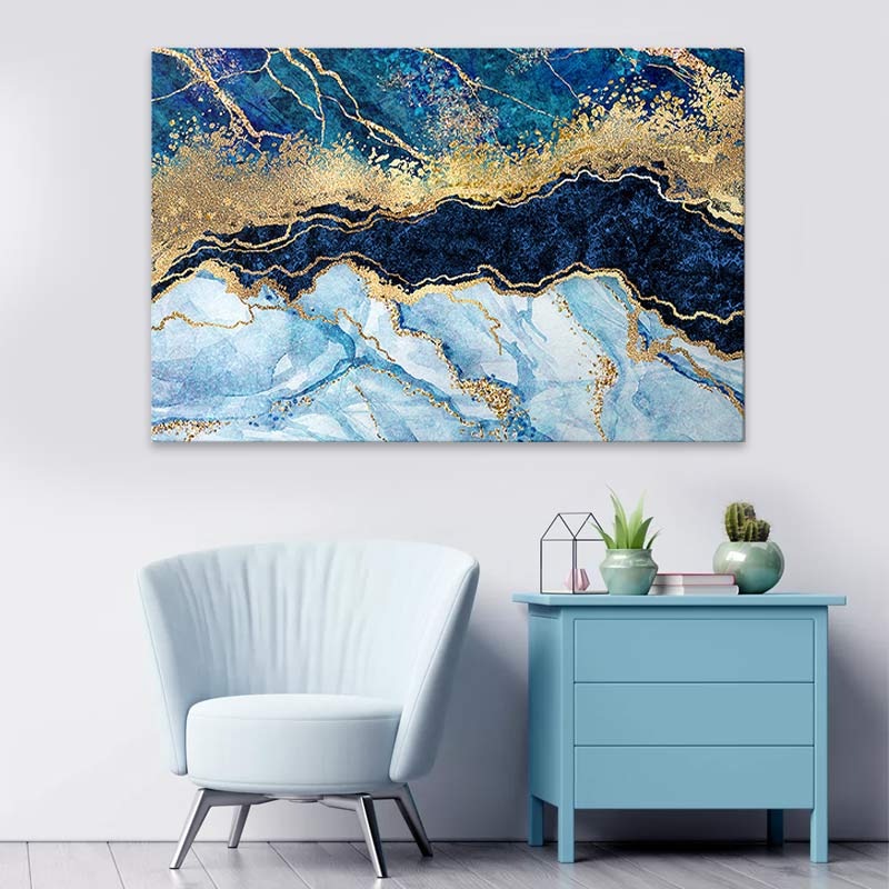 Πίνακας σε καμβά “Deep Blue” Megapap ψηφιακής εκτύπωσης 125x80x3εκ. Πίνακας σε καμβά “Deep Blue” Megapap ψηφιακής εκτύπωσης 125x80x3εκ.
