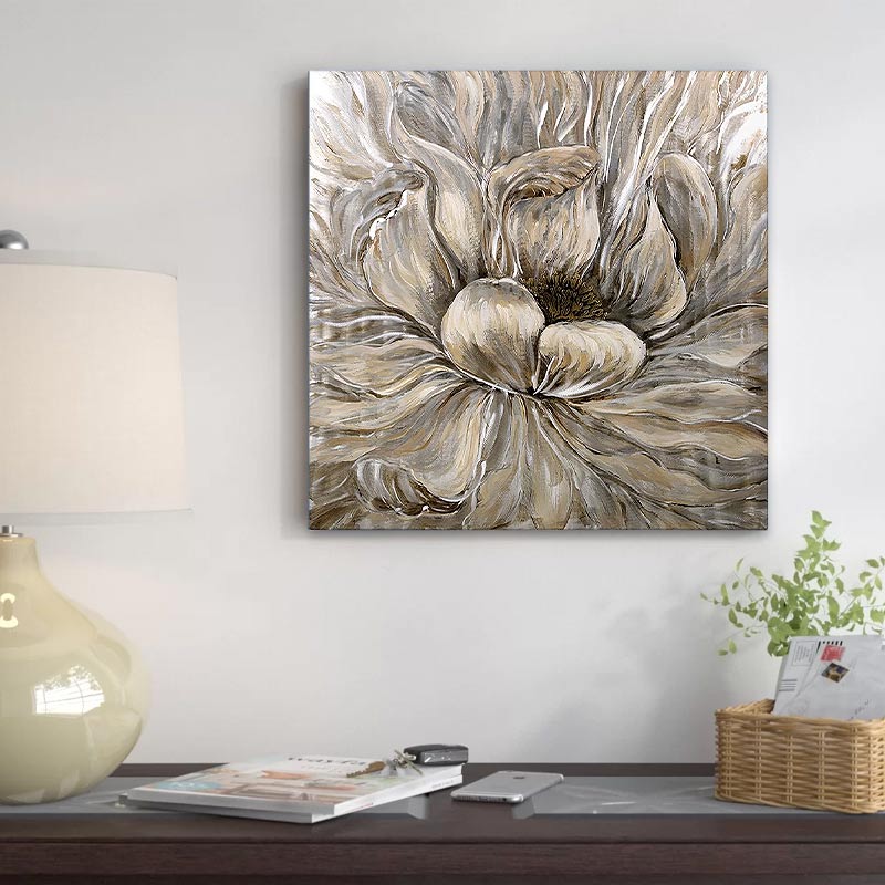 Πίνακας σε καμβά “Golden Flowers” Megapap ψηφιακής εκτύπωσης 50x50x3εκ. Πίνακας σε καμβά “Golden Flowers” Megapap ψηφιακής εκτύπωσης 50x50x3εκ.