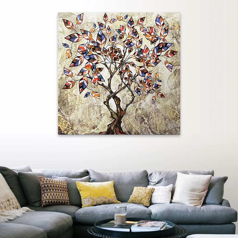 Πίνακας σε καμβά “Tree And Leaves” Megapap ψηφιακής εκτύπωσης 100x100x3εκ. Πίνακας σε καμβά “Tree And Leaves” Megapap ψηφιακής εκτύπωσης 100x100x3εκ.