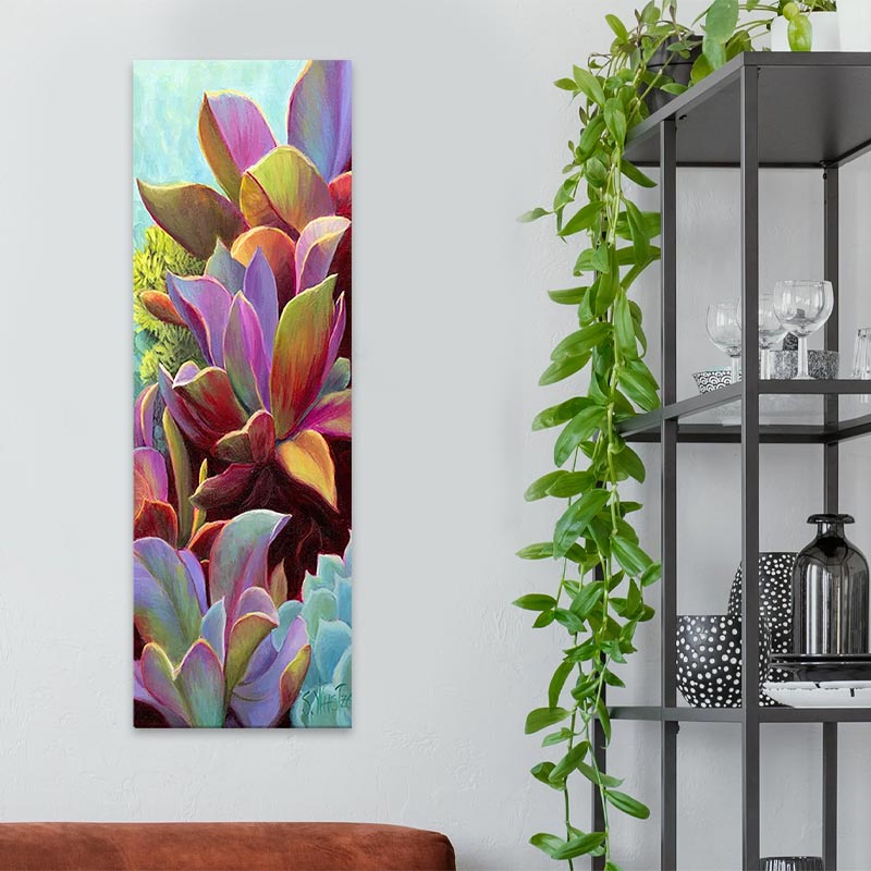 Πίνακας σε καμβά “Underwater Plants” Megapap ψηφιακής εκτύπωσης 30x90x3εκ.