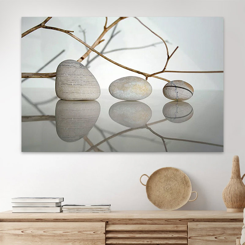 Πίνακας σε καμβά “Stones and Branches” Megapap ψηφιακής εκτύπωσης 90x60x3εκ. Πίνακας σε καμβά “Stones and Branches” Megapap ψηφιακής εκτύπωσης 90x60x3εκ.