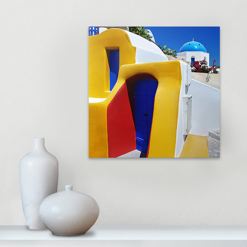 Πίνακας σε καμβά “Santorini” Megapap ψηφιακής εκτύπωσης 50x50x3εκ. Πίνακας σε καμβά “Santorini” Megapap ψηφιακής εκτύπωσης 50x50x3εκ.