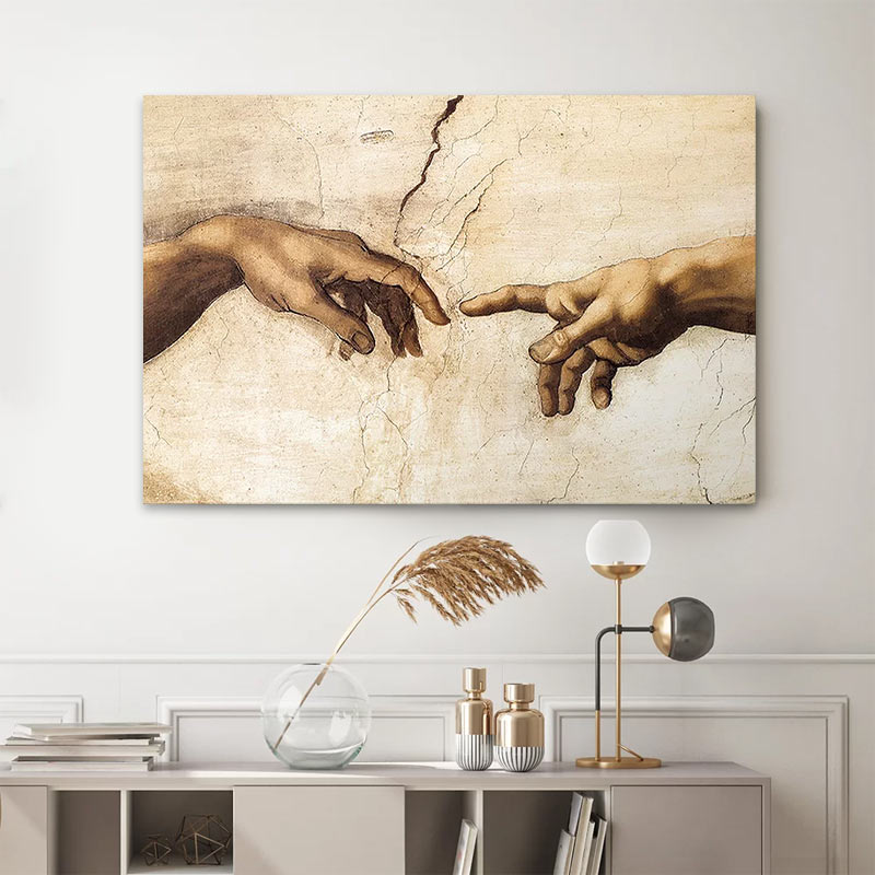 Πίνακας σε καμβά “The Creation of Adam” Megapap ψηφιακής εκτύπωσης 100x70x3εκ. Πίνακας σε καμβά “The Creation of Adam” Megapap ψηφιακής εκτύπωσης 100x70x3εκ.
