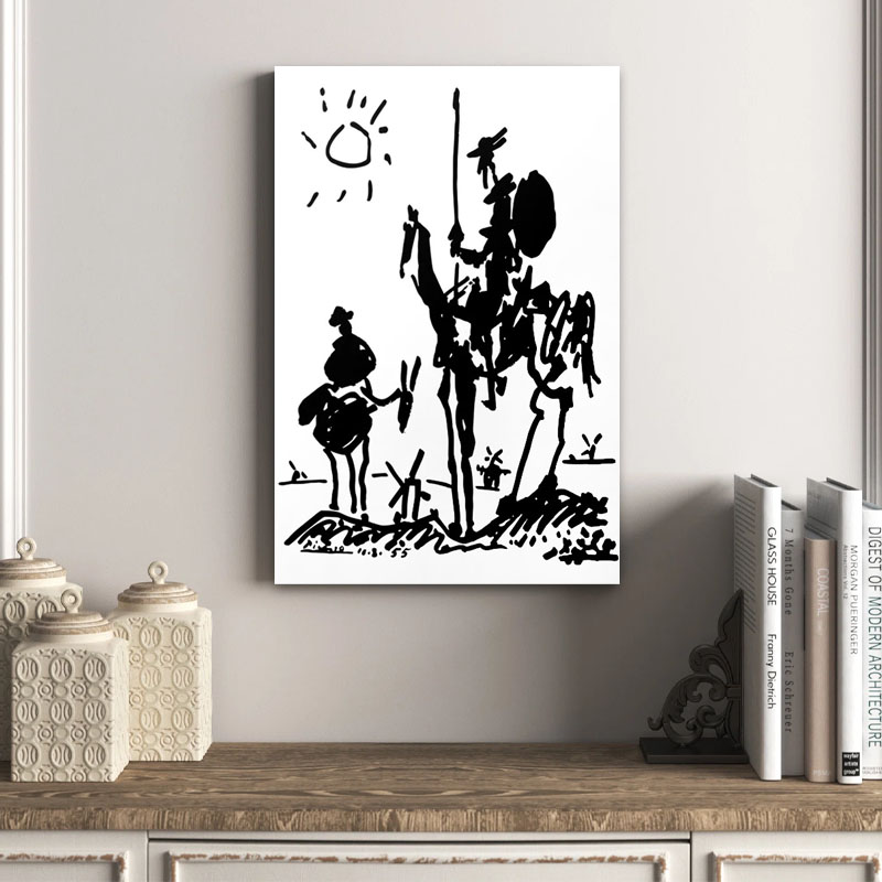 Πίνακας σε καμβά “Don Quixote” Megapap ψηφιακής εκτύπωσης 50x75x3εκ.