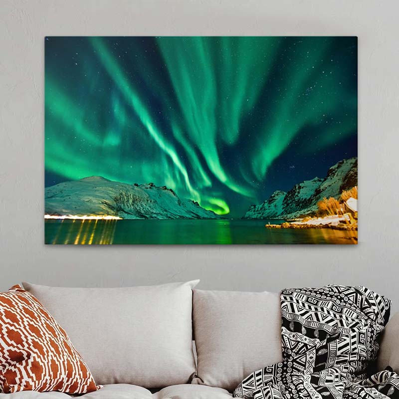Πίνακας σε καμβά “Aurora Borealis” Megapap ψηφιακής εκτύπωσης 100x70x3εκ. Πίνακας σε καμβά “Aurora Borealis” Megapap ψηφιακής εκτύπωσης 100x70x3εκ.