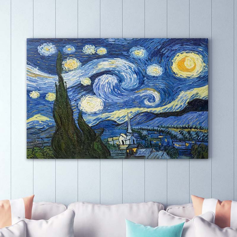 Πίνακας σε καμβά “Starry Night” Megapap ψηφιακής εκτύπωσης 100x70x3εκ. Πίνακας σε καμβά “Starry Night” Megapap ψηφιακής εκτύπωσης 100x70x3εκ.