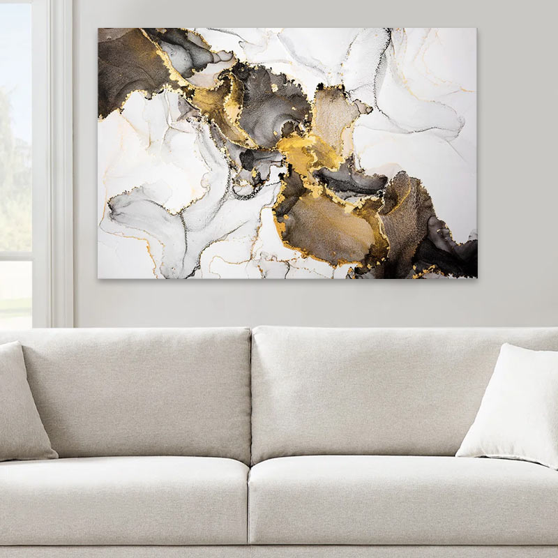 Πίνακας σε καμβά “Abstract Golden Dream” Megapap ψηφιακής εκτύπωσης 100x70x3εκ. Πίνακας σε καμβά “Abstract Golden Dream” Megapap ψηφιακής εκτύπωσης 100x70x3εκ.