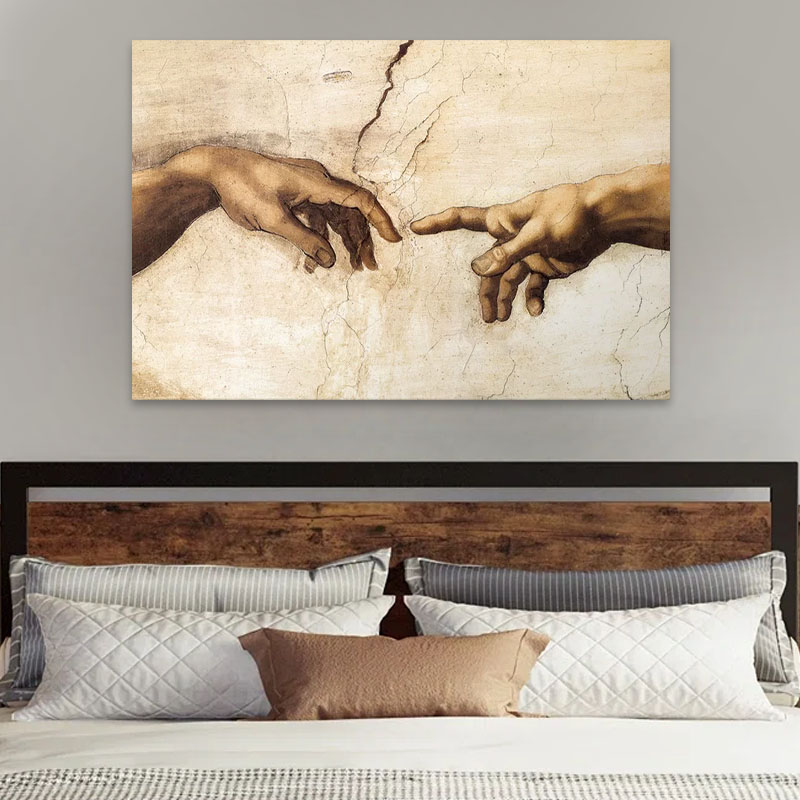 Πίνακας σε καμβά “The Creation of Adam” Megapap ψηφιακής εκτύπωσης 125x80x3εκ. Πίνακας σε καμβά “The Creation of Adam” Megapap ψηφιακής εκτύπωσης 125x80x3εκ.