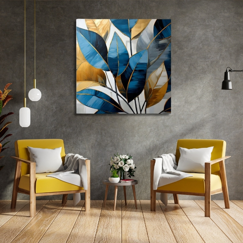 Πίνακας σε καμβά “Botanical Leaves” Megapap ψηφιακής εκτύπωσης 100x100x3εκ. Πίνακας σε καμβά “Botanical Leaves” Megapap ψηφιακής εκτύπωσης 100x100x3εκ.