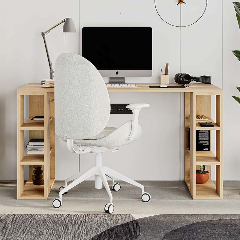 Γραφείο εργασίας Colmar Megapap από μελαμίνη χρώμα sapphire oak 140x60x75εκ Γραφείο εργασίας Colmar Megapap από μελαμίνη χρώμα sapphire oak 140x60x75εκ
