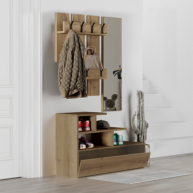 Έπιπλο εισόδου Vesty Megapap χρώμα ανοιχτό καρυδί 100x30x61εκ. Έπιπλο εισόδου Vesty Megapap χρώμα ανοιχτό καρυδί 100x30x61εκ.