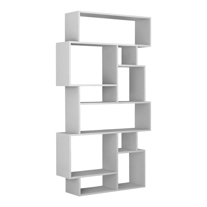Βιβλιοθήκη μελαμίνης Karmato Megapap χρώμα λευκό 96×25,5×168,5εκ. Βιβλιοθήκη μελαμίνης Karmato Megapap χρώμα λευκό 96×25,5×168,5εκ.