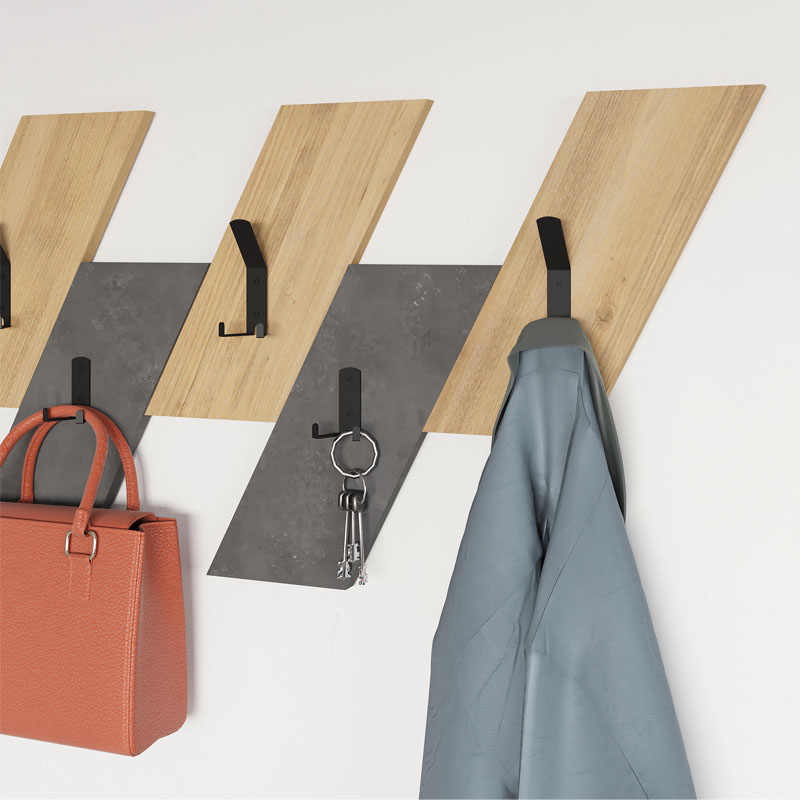 Κρεμάστρα τοίχου Livy Megapap χρώμα sapphire oak – γκρι ρετρό 75,2×1,8×45,3εκ. Κρεμάστρα τοίχου Livy Megapap χρώμα sapphire oak – γκρι ρετρό 75,2×1,8×45,3εκ.