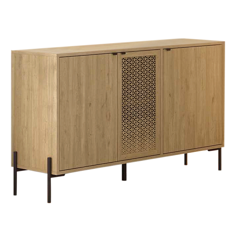 Μπουφές Naive Megapap χρώμα sapphire oak 126x40x80εκ. Μπουφές Naive Megapap χρώμα sapphire oak 126x40x80εκ.