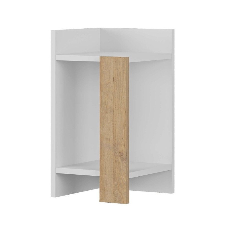 Κομοδίνο Elos Megapap χρώμα λευκό – saphhire oak 30×31,7×55εκ. Κομοδίνο Elos Megapap χρώμα λευκό – saphhire oak 30×31,7×55εκ.