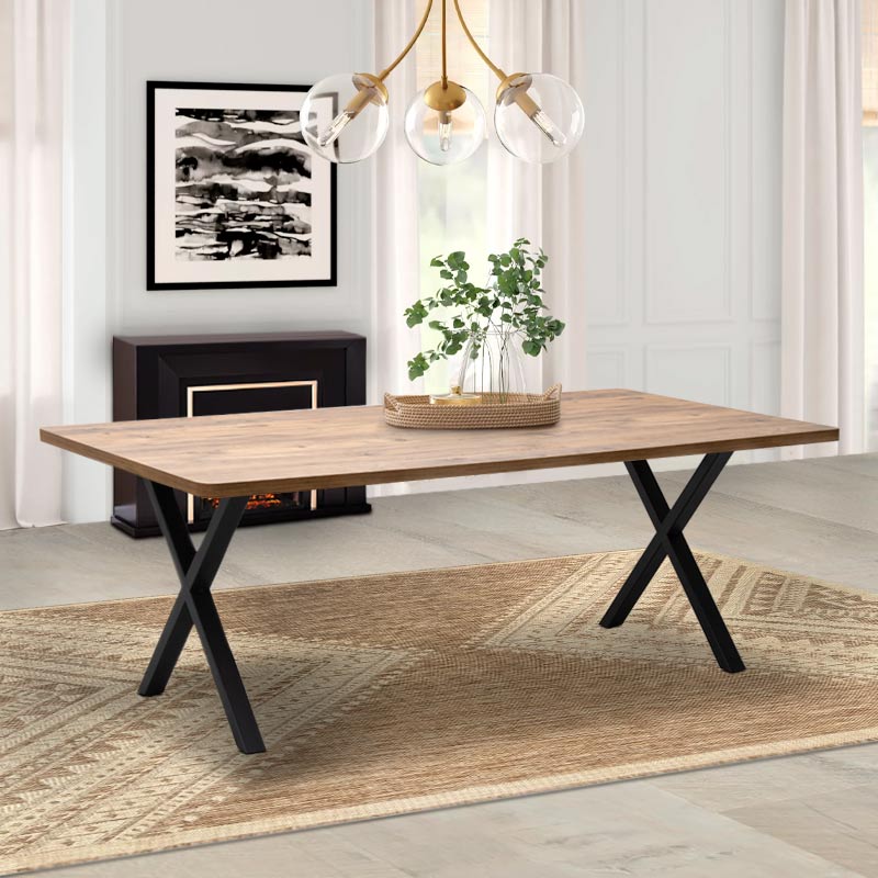 Τραπέζι Jeremy Megapap Mdf – μεταλλικό χρώμα ακακίας 200x100x75εκ. Τραπέζι Jeremy Megapap Mdf – μεταλλικό χρώμα ακακίας 200x100x75εκ.