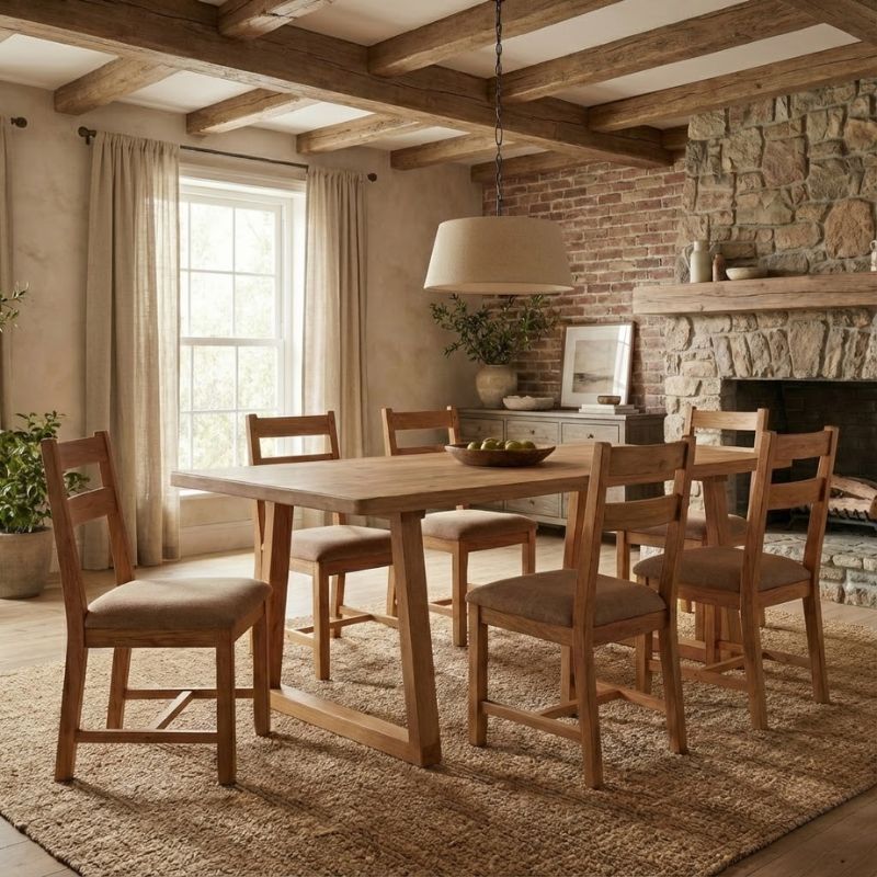 Τραπέζι Exes Intrahome Kaol - ξύλινο χρώμα ακακίας 180x90x75εκ. intrahome-5776172