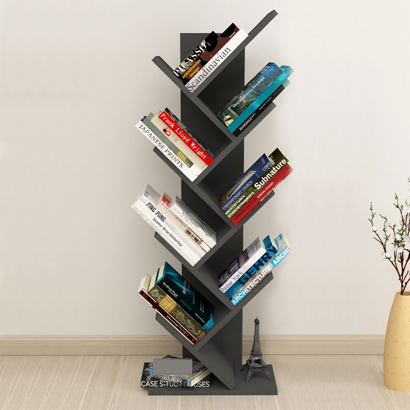 Βιβλιοθήκη μελαμίνης Milton Megapap χρώμα ανθρακί 44x22x121εκ. Βιβλιοθήκη μελαμίνης Milton Megapap χρώμα ανθρακί 44x22x121εκ.