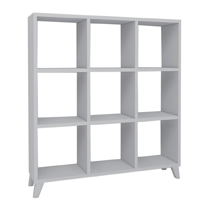 Βιβλιοθήκη μελαμίνης Saul Megapap χρώμα λευκό 88,2x20x88,2εκ. Βιβλιοθήκη μελαμίνης Saul Megapap χρώμα λευκό 88,2x20x88,2εκ.