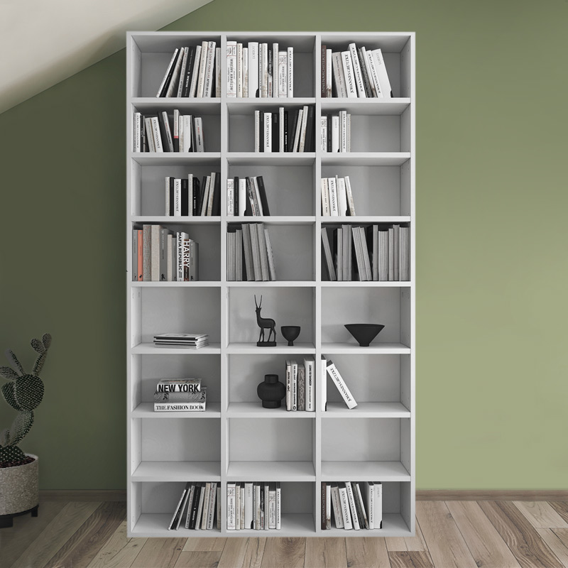 Βιβλιοθήκη μελαμίνης Fyodor Megapap χρώμα λευκό 102x16x178εκ. Βιβλιοθήκη μελαμίνης Fyodor Megapap χρώμα λευκό 102x16x178εκ.