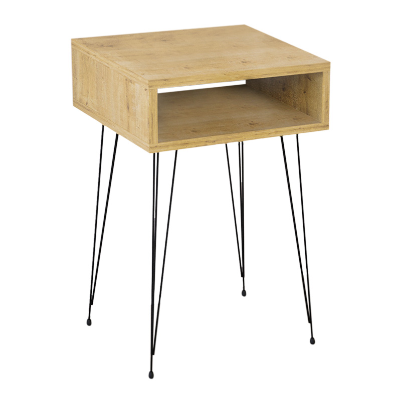 Κομοδίνο μελαμίνης Scott Megapap χρώμα sapphire oak 40x30x60εκ. Κομοδίνο μελαμίνης Scott Megapap χρώμα sapphire oak 40x30x60εκ.