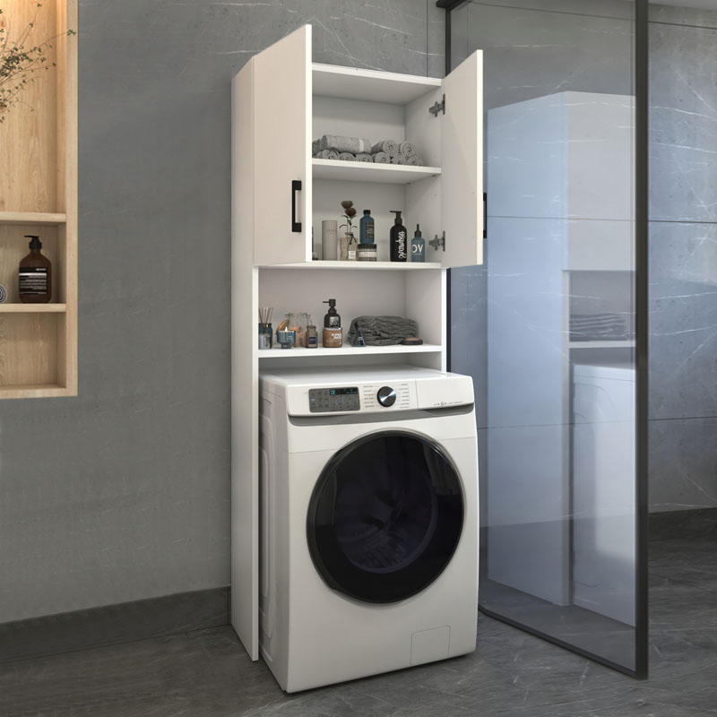 Έπιπλο πλυντηρίου Holton Megapap χρώμα λευκό 65,5x30x180εκ. Έπιπλο πλυντηρίου Holton Megapap χρώμα λευκό 65,5x30x180εκ.