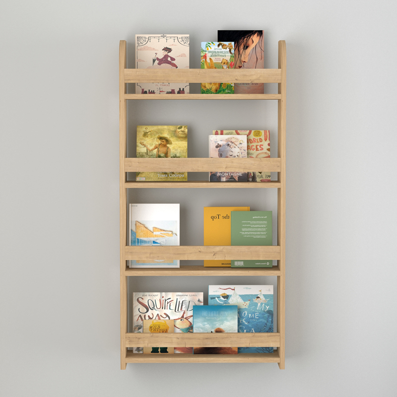 Επιτοίχια βιβλιοθήκη – ραφιέρα Montessori Megapap χρώμα sapphire oak 60x15x120εκ. Επιτοίχια βιβλιοθήκη – ραφιέρα Montessori Megapap χρώμα sapphire oak 60x15x120εκ.