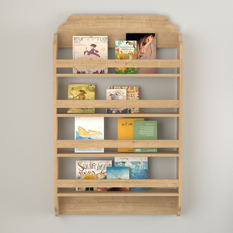 Επιτοίχια βιβλιοθήκη – ραφιέρα Montessori Megapap χρώμα sapphire oak 80x15x132εκ. Επιτοίχια βιβλιοθήκη – ραφιέρα Montessori Megapap χρώμα sapphire oak 80x15x132εκ.