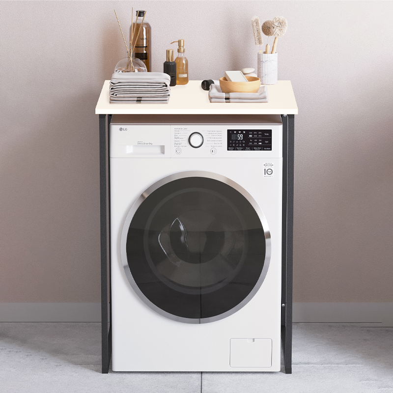 Έπιπλο πλυντηρίου Doyle Megapap χρώμα λευκό 67x60x92,8εκ. Έπιπλο πλυντηρίου Doyle Megapap χρώμα λευκό 67x60x92,8εκ.