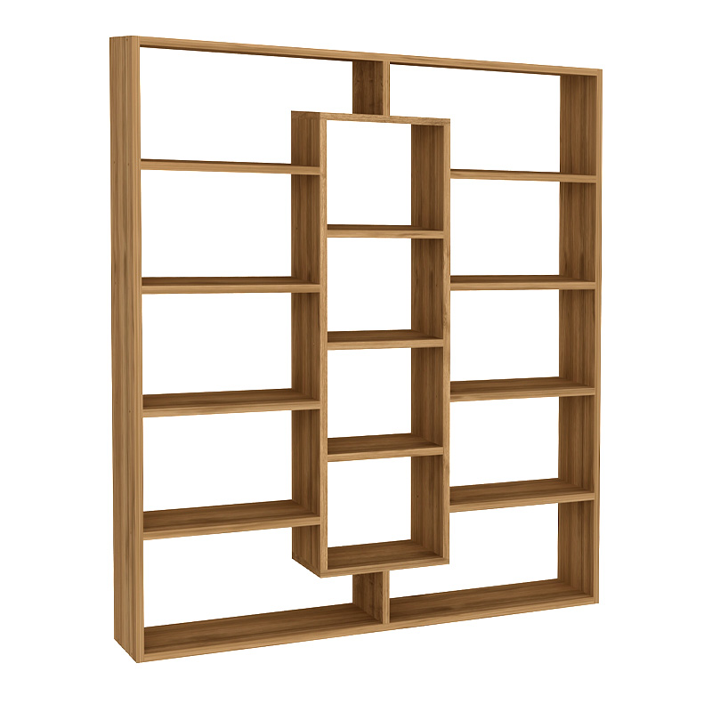 Βιβλιοθήκη μελαμίνης Ample Megapap χρώμα καρυδί 125x22x135,7εκ. Βιβλιοθήκη μελαμίνης Ample Megapap χρώμα καρυδί 125x22x135,7εκ.