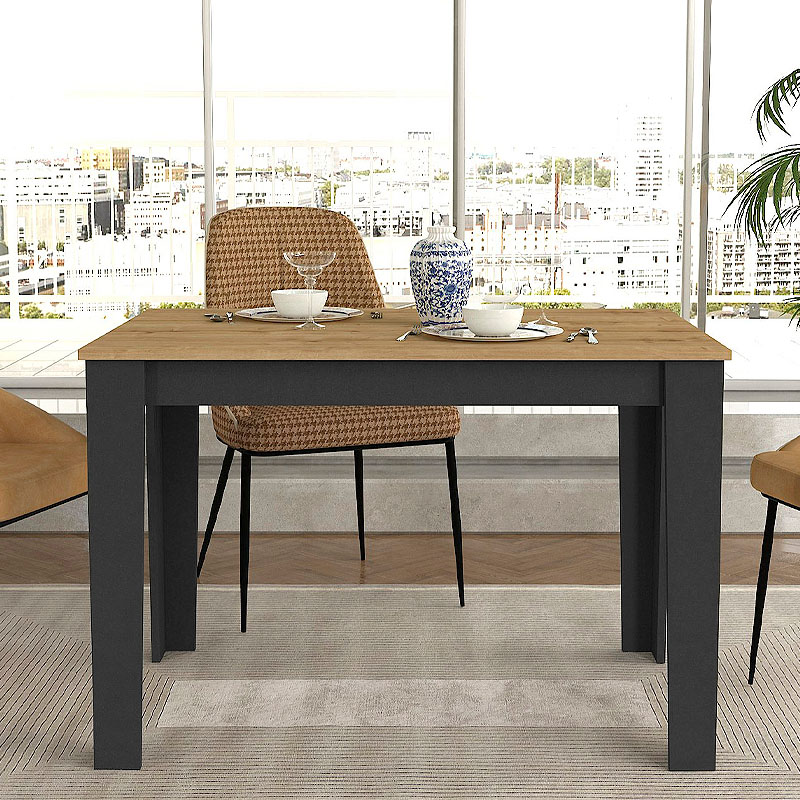 Τραπέζι Darlen Megapap χρώμα ανθρακί – sapphire oak 110x72x74εκ. Τραπέζι Darlen Megapap χρώμα ανθρακί – sapphire oak 110x72x74εκ.
