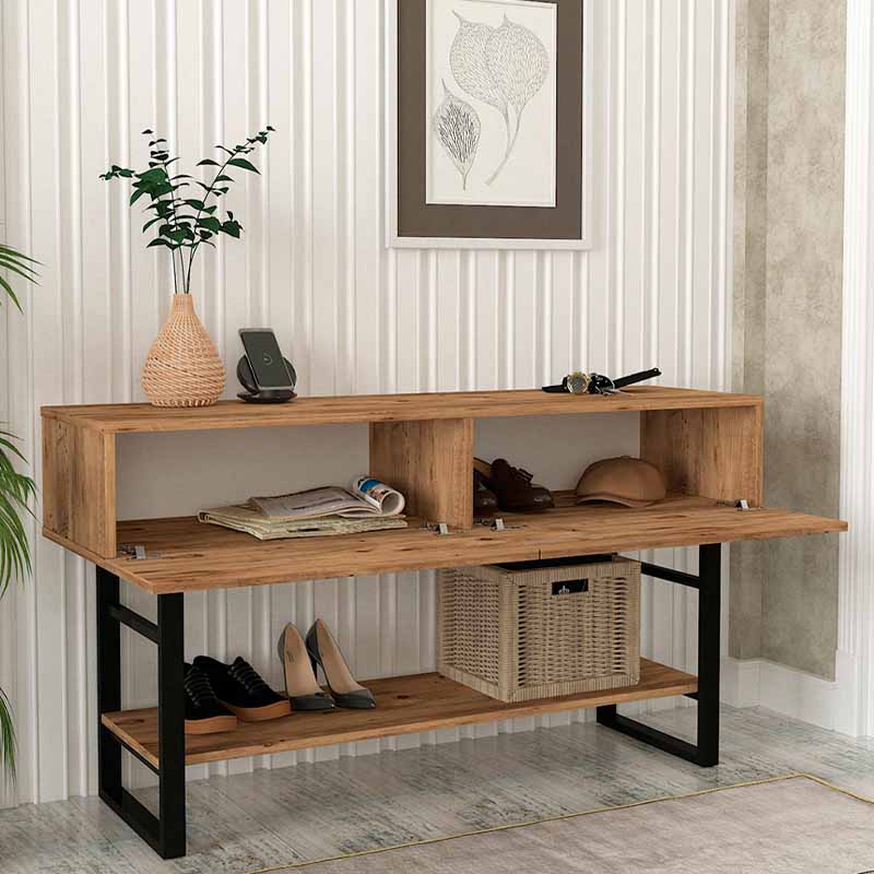 Κονσόλα μελαμίνης Aron Megapap χρώμα atlantic pine 138,8x41x75,7εκ. Κονσόλα μελαμίνης Aron Megapap χρώμα atlantic pine 138,8x41x75,7εκ.