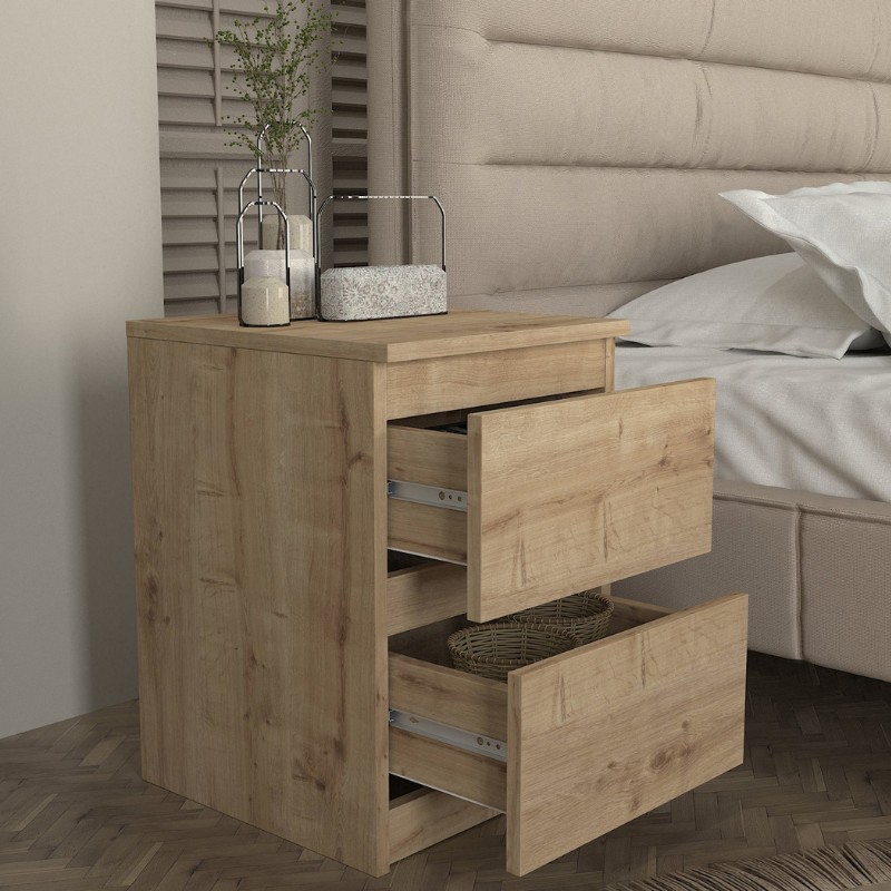 Κομοδίνο Breve Megapap χρώμα sapphire oak 39,8×41,8×55εκ. Κομοδίνο Breve Megapap χρώμα sapphire oak 39,8×41,8×55εκ.