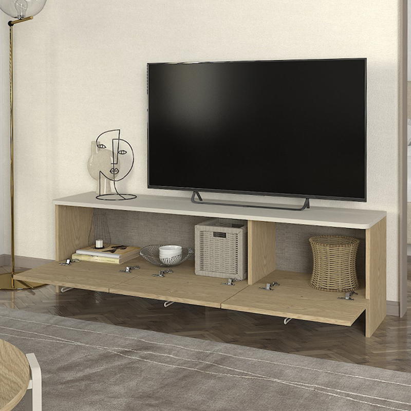Έπιπλο τηλεόρασης Rebel Megapap χρώμα rota oak – sandstone 150x35x45εκ.