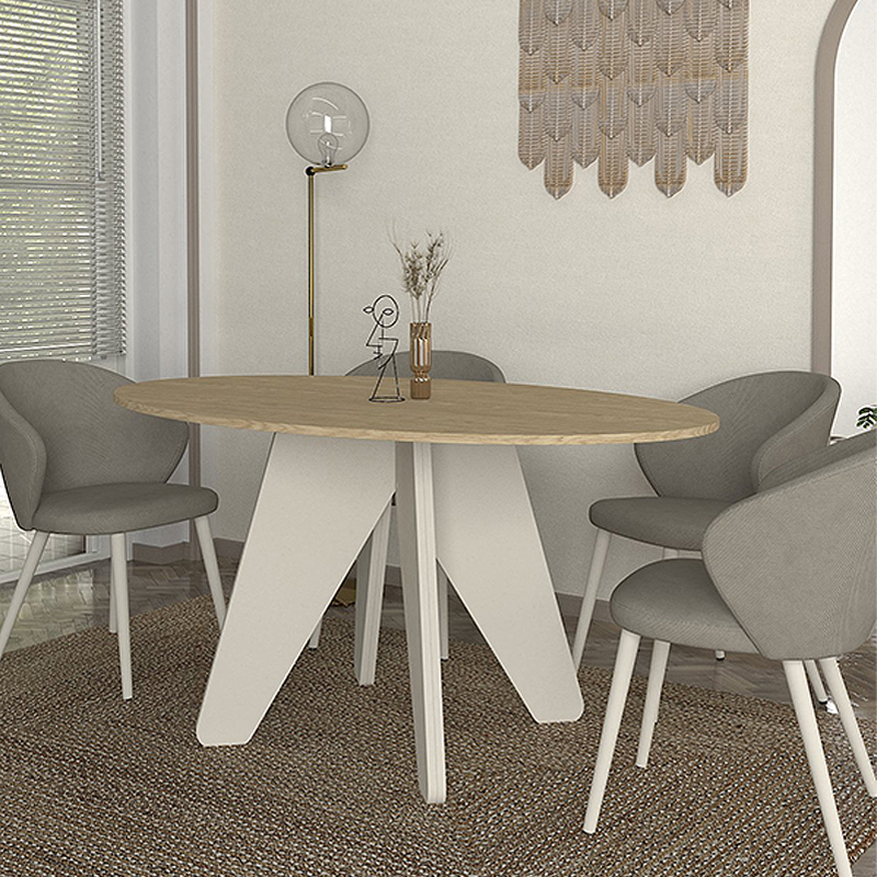 Τραπέζι Rebel Megapap χρώμα rota oak – sandstone 150x90x75εκ. Τραπέζι Rebel Megapap χρώμα rota oak – sandstone 150x90x75εκ.