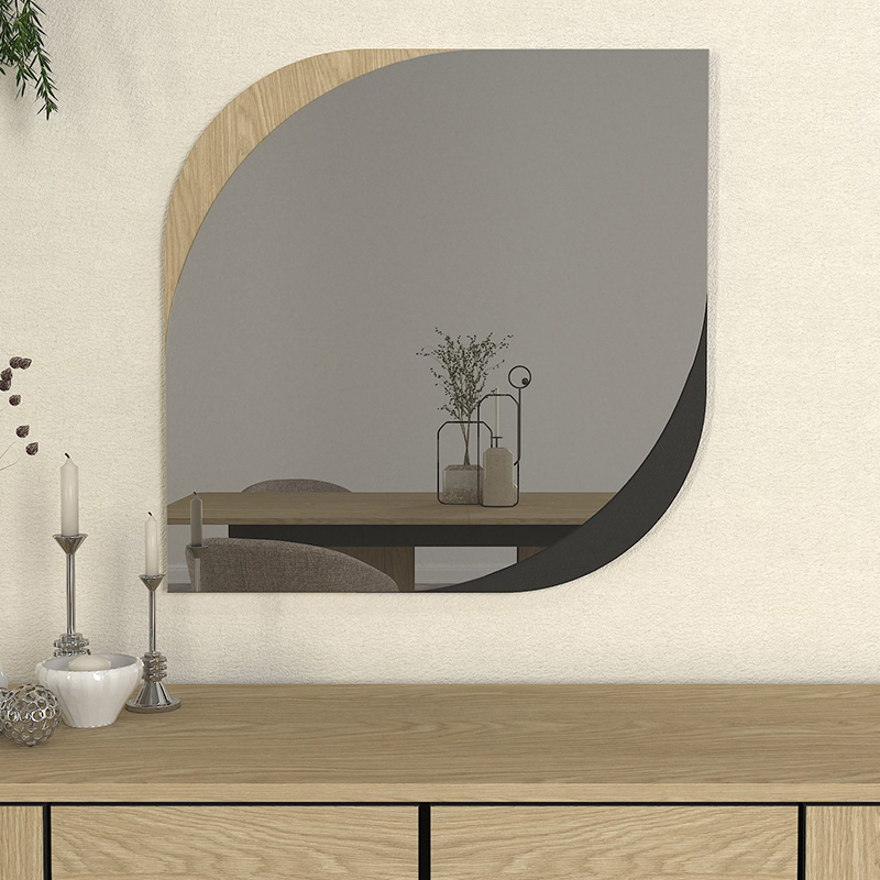 Καθρέπτης τοίχου Lava Μegapap χρώμα rota oak – ανθρακί 70×2,2×70εκ. Καθρέπτης τοίχου Lava Μegapap χρώμα rota oak – ανθρακί 70×2,2×70εκ.