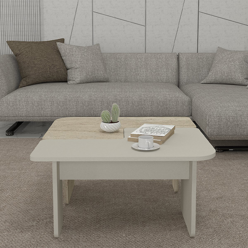 Τραπεζάκι σαλονιού σετ 2τμχ Sevilla Megapap χρώμα sandstone – travertine 75x75x37,4εκ. Τραπεζάκι σαλονιού σετ 2τμχ Sevilla Megapap χρώμα sandstone – travertine 75x75x37,4εκ.