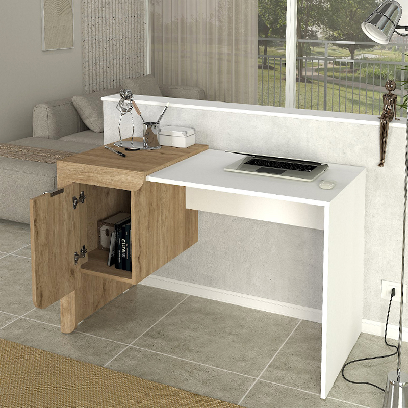 Γραφείο εργασίας Dario Megapap χρώμα sepet oak – λευκό 120x60x73,2εκ. Γραφείο εργασίας Dario Megapap χρώμα sepet oak – λευκό 120x60x73,2εκ.