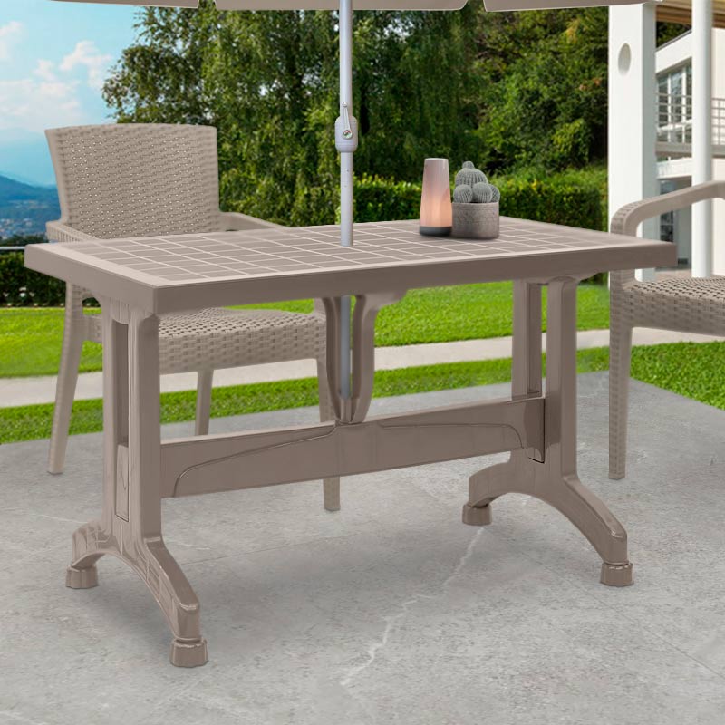 Τραπέζι πολυπροπυλενίου Callan Megapap χρώμα cappuccino 140x80x73εκ. Τραπέζι πολυπροπυλενίου Callan Megapap χρώμα cappuccino 140x80x73εκ.