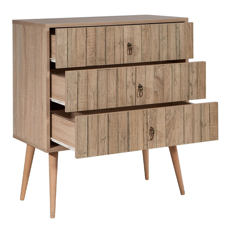 Συρταρτιέρα Soho Megapap από μελαμίνη χρώμα sonoma 80x40x90εκ. Συρταρτιέρα Soho Megapap από μελαμίνη χρώμα sonoma 80x40x90εκ.
