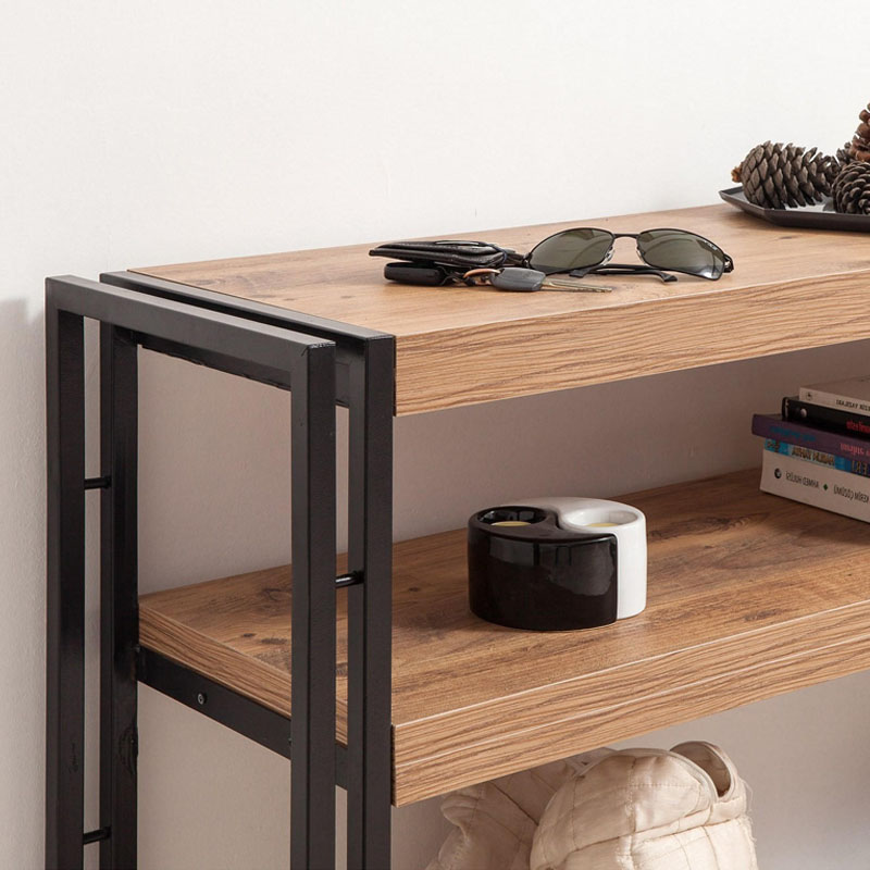 Κονσόλα Atlas Megapap μεταλλική – μελαμίνης χρώμα atlantic pine 140x35x80εκ. Κονσόλα Atlas Megapap μεταλλική – μελαμίνης χρώμα atlantic pine 140x35x80εκ.
