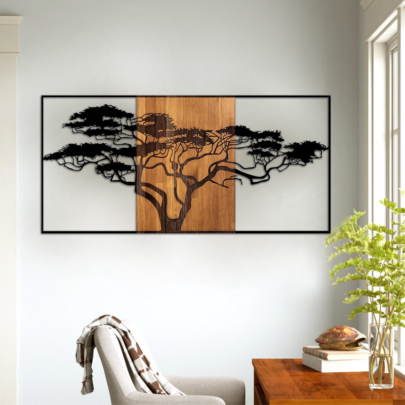 Διακοσμητικό τοίχου Acacia Tree Megapap ξύλινο – μεταλλικό χρώμα καρυδί – μαύρο 147x3x70εκ. Διακοσμητικό τοίχου Acacia Tree Megapap ξύλινο – μεταλλικό χρώμα καρυδί – μαύρο 147x3x70εκ.