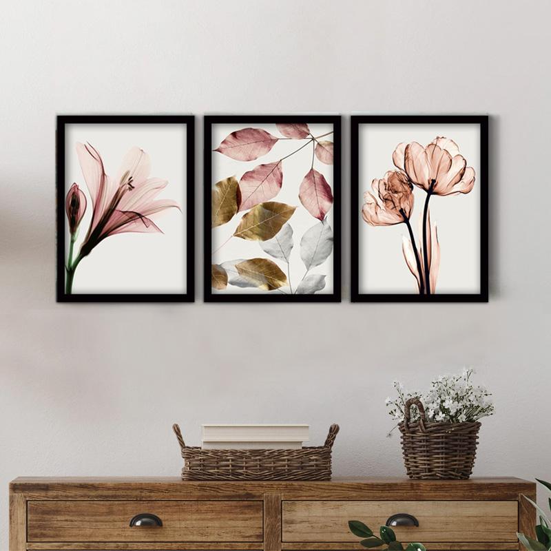 Πίνακας “Pink Flowers” Megapap 3 τμχ. σε πλαίσιο 35x45x2εκ. Πίνακας “Pink Flowers” Megapap 3 τμχ. σε πλαίσιο 35x45x2εκ.