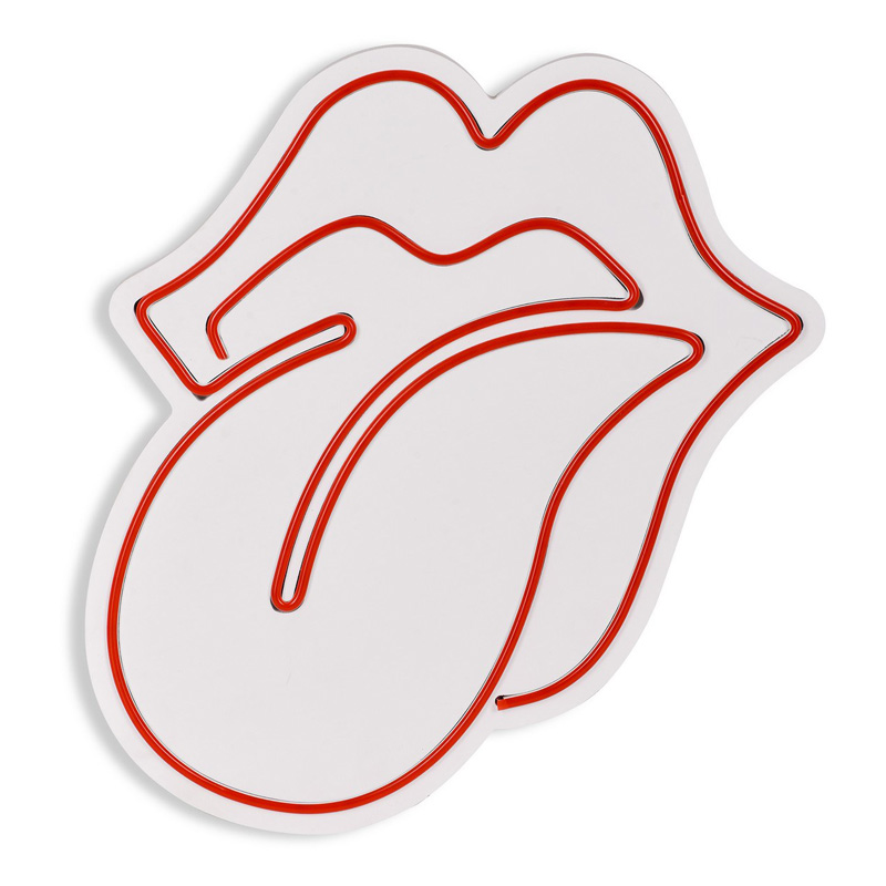 Φωτιστικό LED Neon “Rolling Stones” Megapap χρώμα κόκκινο 36x2x41εκ.
