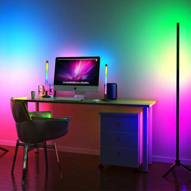 Φωτιστικό δαπέδου RGB LED Space Megapap με ασύρματο χειριστήριο χρώμα μαύρο Ø25×112εκ. Φωτιστικό δαπέδου RGB LED Space Megapap με ασύρματο χειριστήριο χρώμα μαύρο Ø25×112εκ.